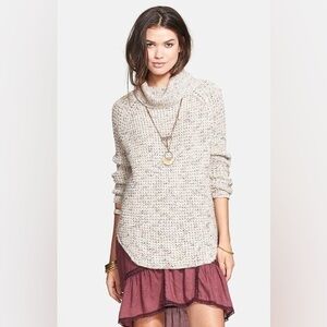 Free People Dylan Tweedy Chunky Sweater | XS